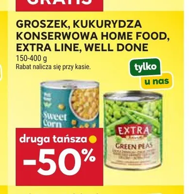 Kukurydza konserwowa Home Food promocja w Stokrotka