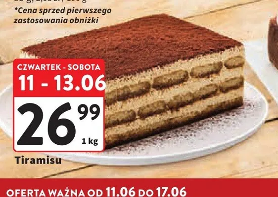 Tiramisu promocja w Intermarche