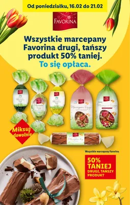 Wszystkie marcepany, różne rodzaje DRUGI -50% promocja w Lidl
