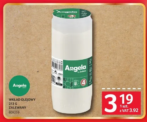 Wkład olejowy Angela 213g zalewany promocja w Selgros
