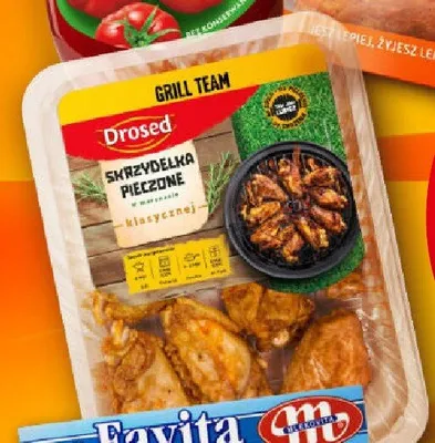 Skrzydełka pieczone z kurczaka w marynacie klasycznej Drosed Grill Team promocja w Żabka