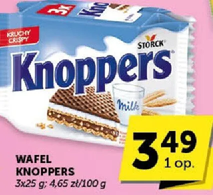 Wafel Knoppers mleczny promocja w Euro Sklep