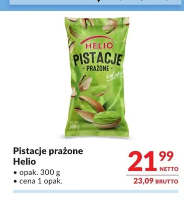 Pistacje prażone Helio promocja w Makro