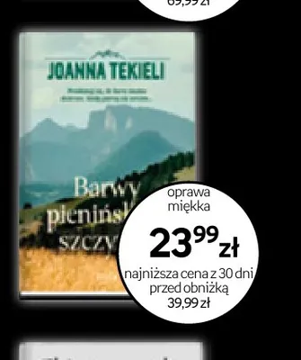 Książka Barwy pienińskich szczytów Joanna Tekieli Filia promocja w Empik