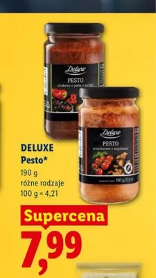 Pesto pomidorowe z migdałami Deluxe promocja w Lidl