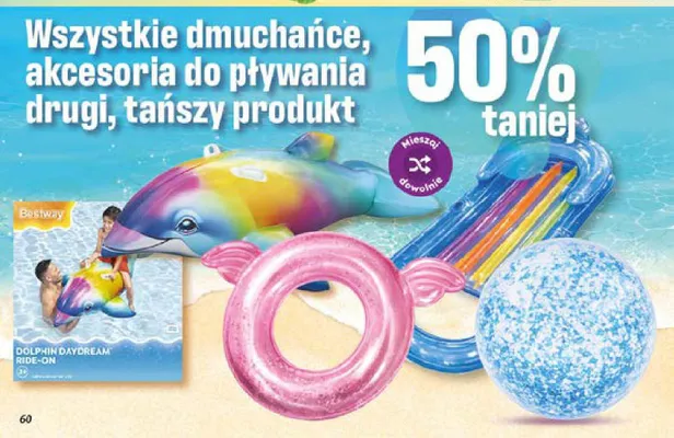 Dmuchańce, akcesoria do pływania promocja w Dino