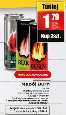 Napój Burn promocja w Supeco