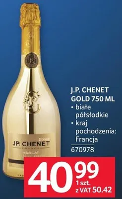 Wino J.P. CHENET GOLD 750 ML promocja w Selgros