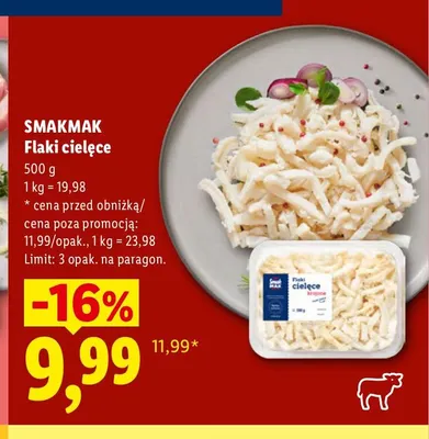 Flaki cielęce Smakmak promocja w Lidl