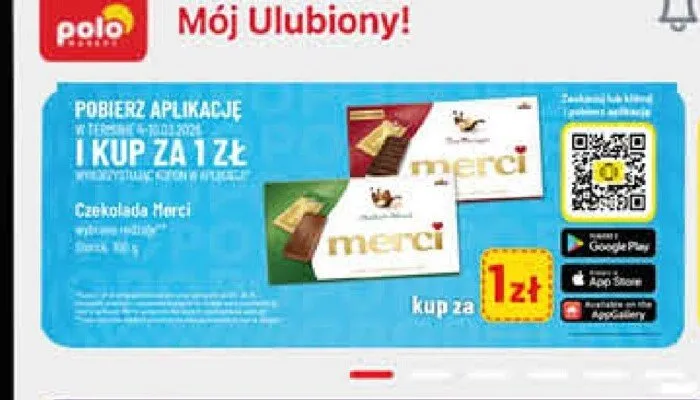 Czekolada Merci promocja w POLOmarket