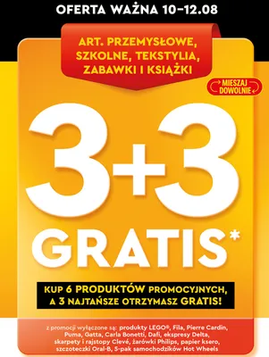 Artykuły przemysłowe, szkolne, tekstylia, zabawki i książki promocja w Biedronka