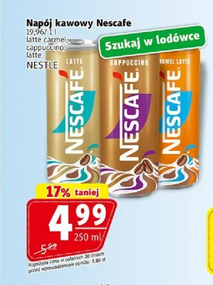Napój kawowy Nescafe Cappuccino promocja w Prim Market