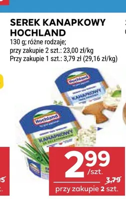 Serek kanapkowy Hochland promocja w Stokrotka