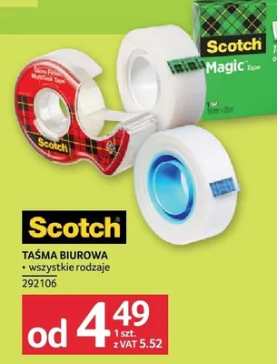 Taśma biurowa Scotch promocja w Selgros