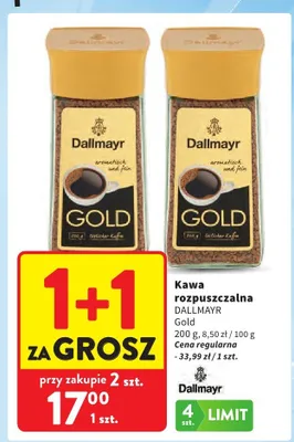 Kawa rozpuszczalna Dallmayr Gold promocja w Intermarche
