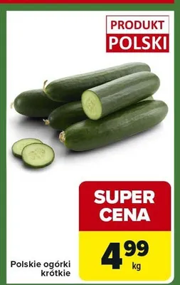 Ogórki krótkie polskie promocja w Carrefour Express