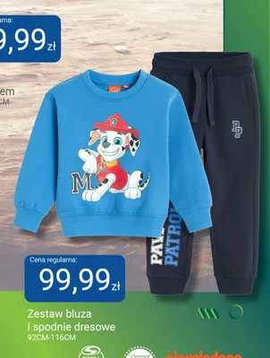 Zestaw dziecięcy bluza i spodnie dresowe Psi Patrol promocja w Smyk