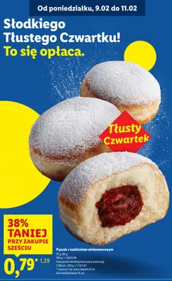 Pączek z nadzieniem wieloowocowym promocja w Lidl