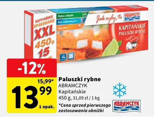 Paluszki rybne promocja w Intermarche