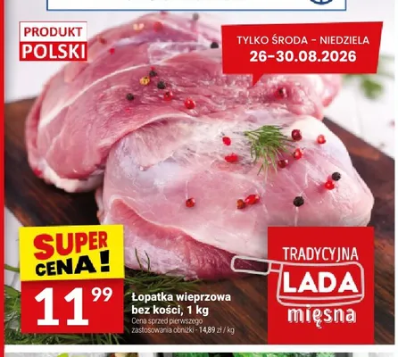 Łopatka wieprzowa bez kości promocja w Twój Market