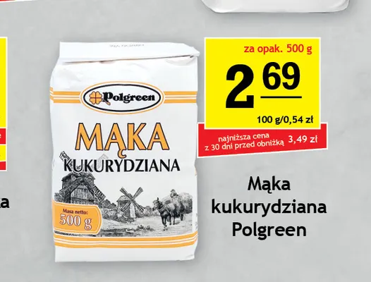 Mąka kukurydziana Polgreen promocja w Gram Market