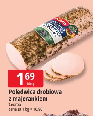 Polędwica drobiowa z majerankiem Cedrob promocja w Leclerc