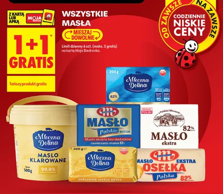 Masło Osełka Ekstra Mlekovita promocja w Biedronka