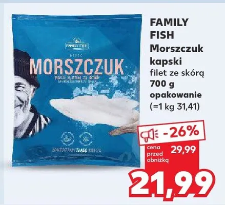 Morszczuk kapski filet ze skórą promocja w Kaufland