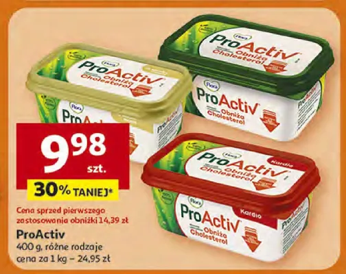 Margaryna ProActiv z cholesterolem promocja w Auchan