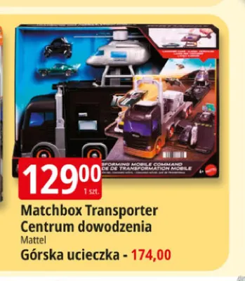 Matchbox Transporter Centrum dowodzenia Mattel promocja w Leclerc