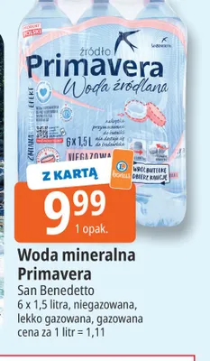 Woda mineralna Primavera 6-pak promocja w Leclerc