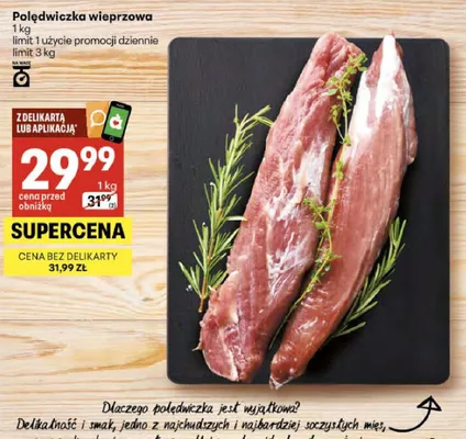 Polędwiczka wieprzowa promocja w Delikatesy Centrum
