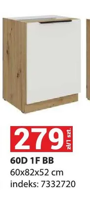 Szafka kuchenna dolna Aria 60D 1F Bb promocja w Merkury Market