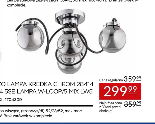 Lampa W-Loop/5 Mix LW5 promocja w Abra Meble