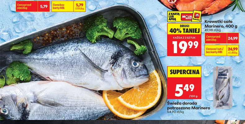 Świeża dorada patroszona Marinero promocja w Biedronka