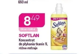 Koncentrat do płukania tkanin Softlan promocja w Drogerie Koliber