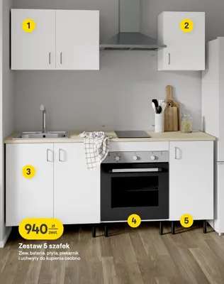 Zestaw 5 szafek Castorama promocja w Castorama