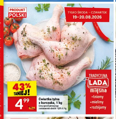 Ćwiartka tylna z kurczaka promocja w Twój Market