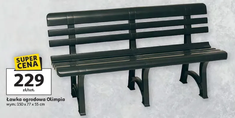 Ławka ogrodowa Olimpia promocja w Auchan