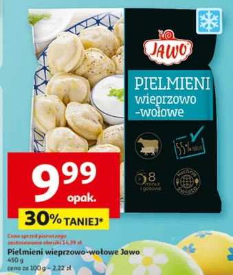 Pielemieni wieprzowo-wołowe Jawo promocja w Auchan