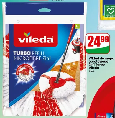 Wkład do mopa obrotowego 2in1 Turbo Vileda promocja w Dino