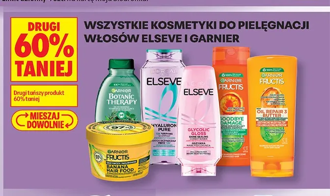 Maska do włosów Garnier Fructis Banana Hair Food promocja w Biedronka