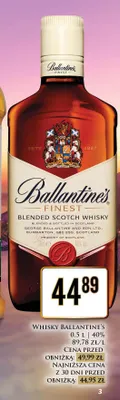 Whisky Ballantine's Finest promocja w Dino