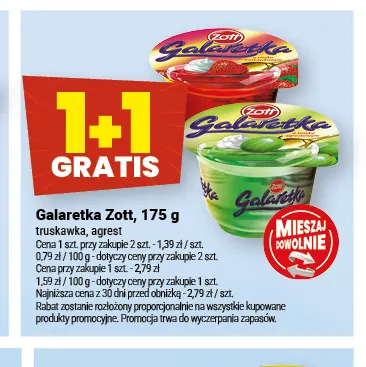 Galaretka Zott agrest promocja w Twój Market