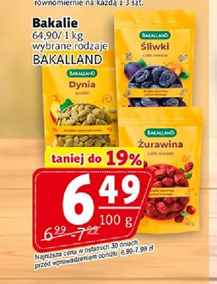 Bakalie dynia Bakalland promocja w Prim Market