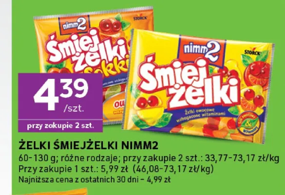 Żelki nimm2 Śmiejżelki Sokki promocja w Stokrotka