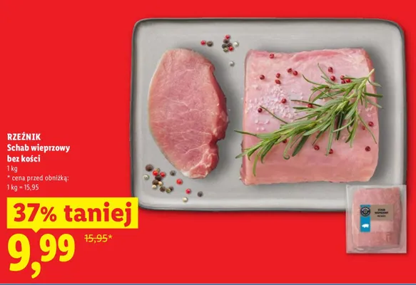 Schab wieprzowy bez kości Rzeźnik promocja w Lidl