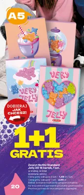 Zeszyt Herlitz Standard Jelly A5 w kratkę 16 kartek promocja w Twój Market