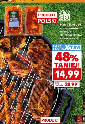 Stek z karkówki w marynacie barbecue Let's BBQ promocja w Kaufland