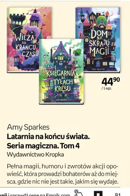 Książka Wieża na krańcu czasu Amy Sparkes promocja w Empik